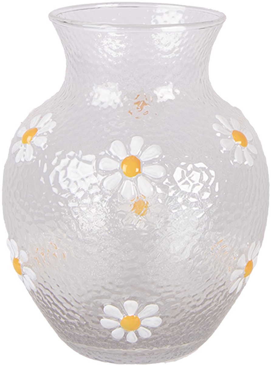 Clayre & Eef Vaas Ø 13x16 cm Transparant Glas