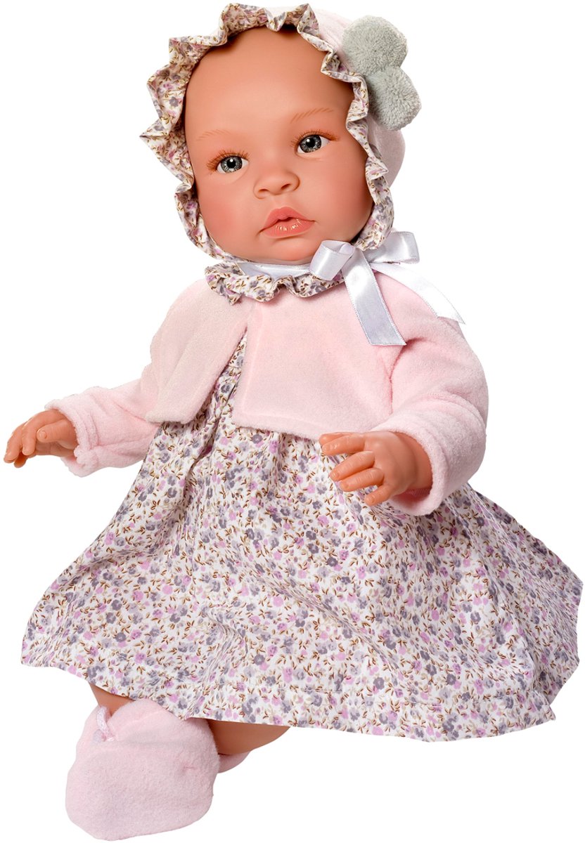 ASI DREAMS Pop - Leonora 36 Cm - Bloemenkleding - Roze