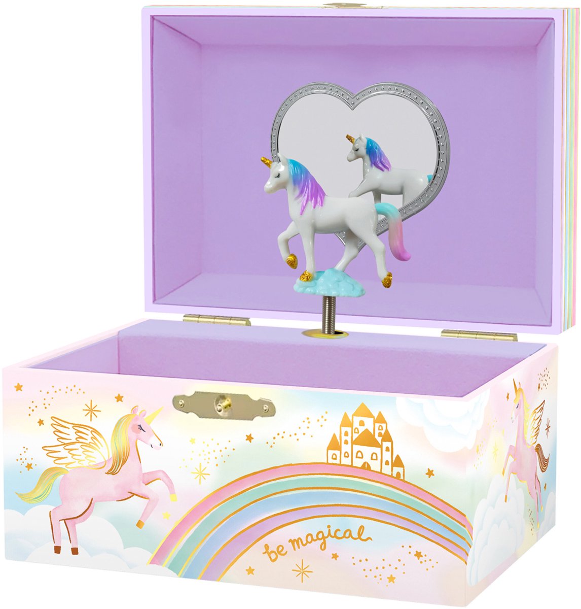 Giggle and Honey muziekdoos juwelen magische eenhoorn Beautiful Dreamer.