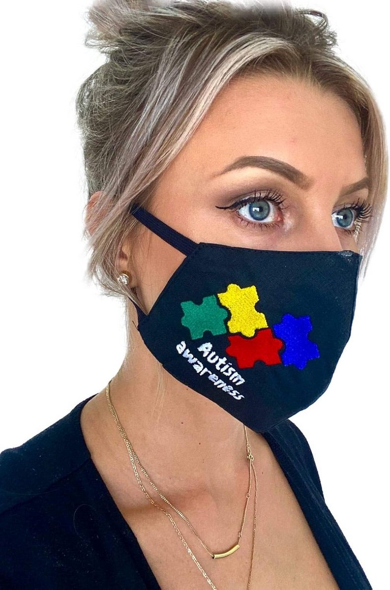 Wasbare Katoenen Mondmasker met 3 Lagen voor Gevoelige Oren