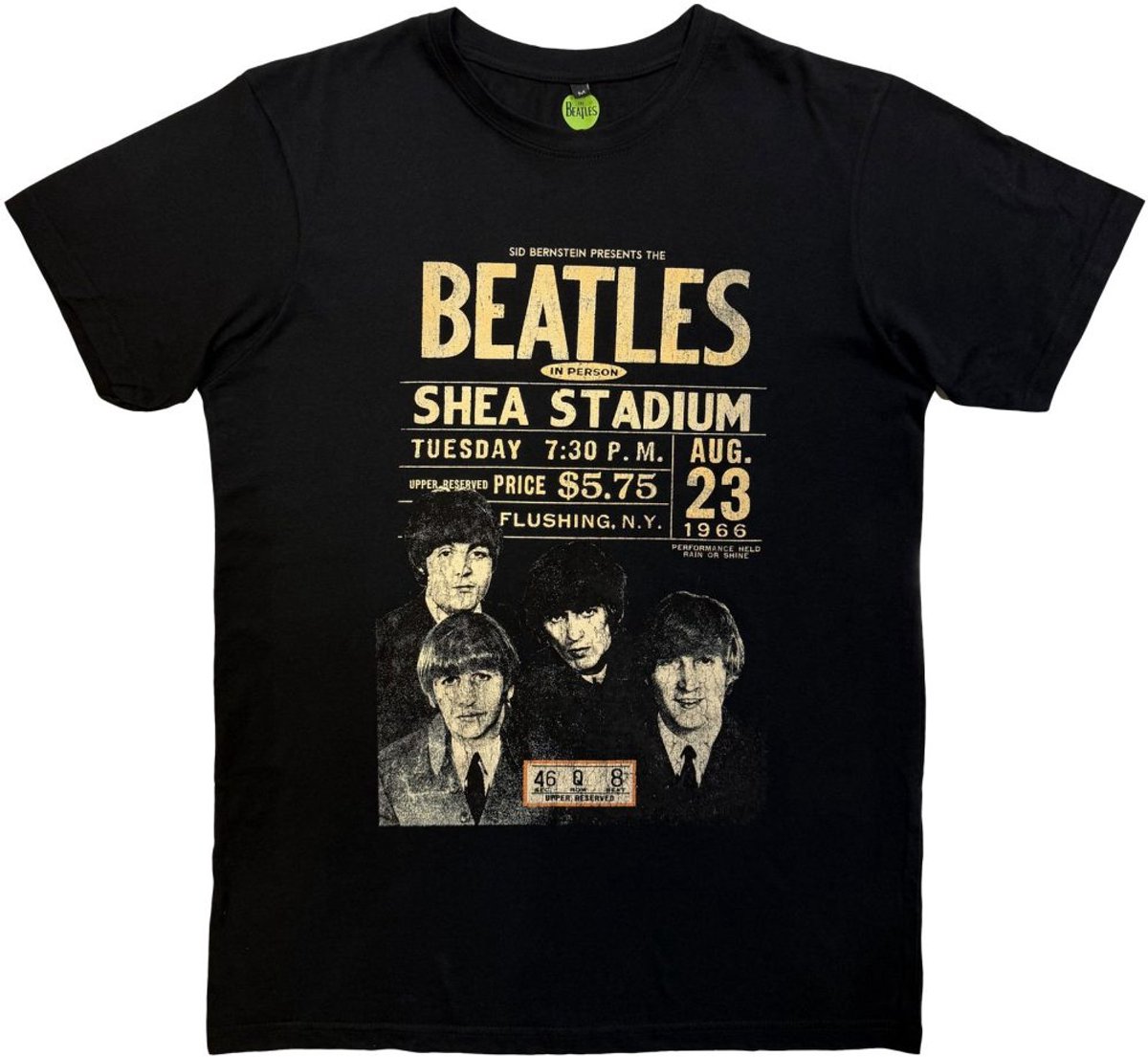 The Beatles - Shea '66 Heren Tshirt - XL - Zwart