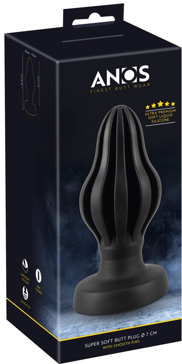 ANOS Super Soft Butt Plug 7 cm