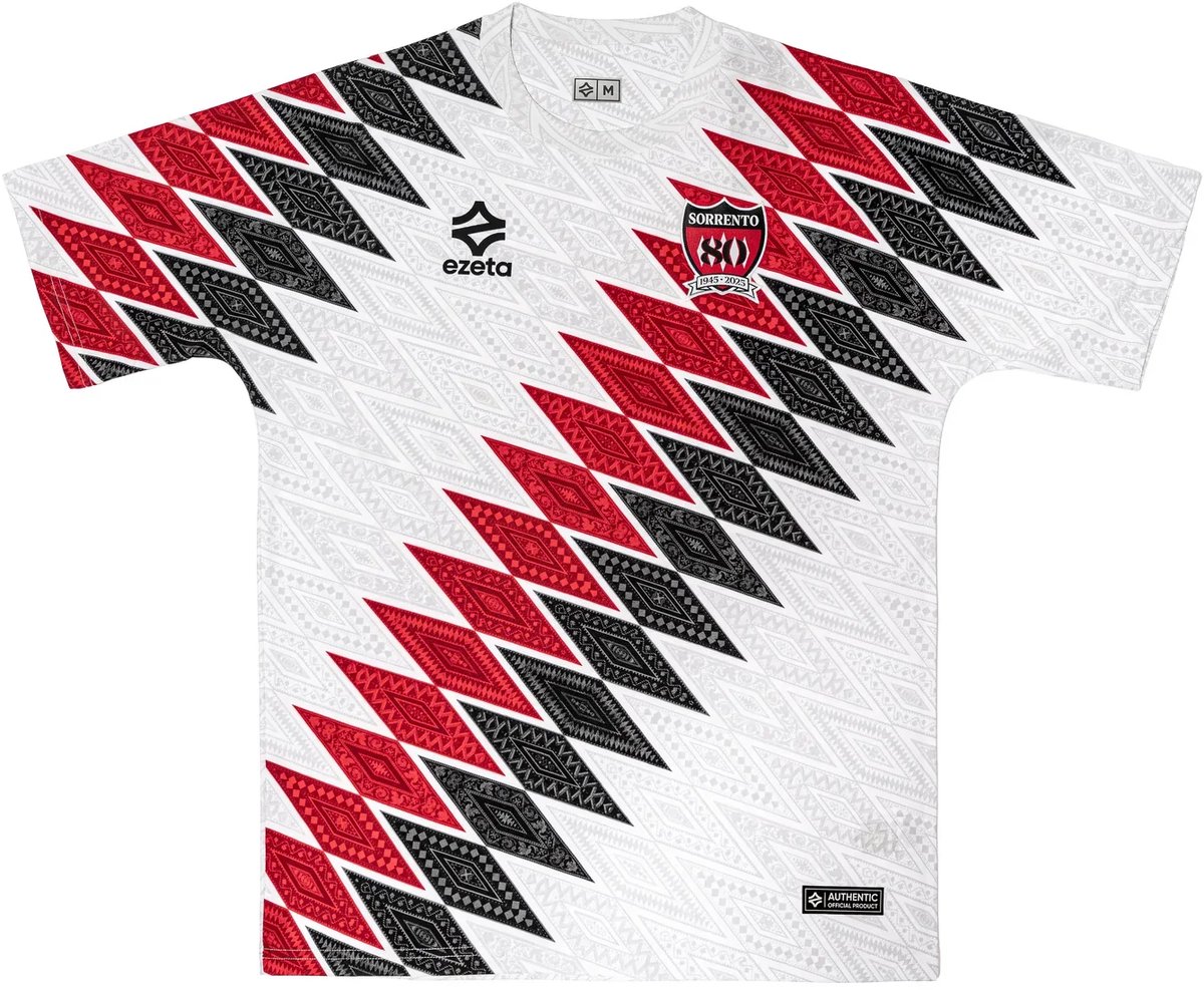 Sorrento 80 Jaar Jubileumshirt - Italië Voetbalshirt - Sorrento - Maat M - Ezeta - Globalsoccershop