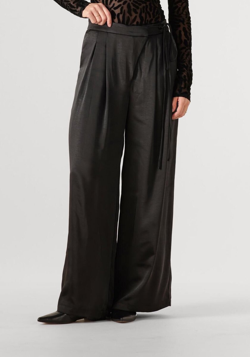 EDITED Katie Trousers Broeken Dames - Zwart - Maat 40