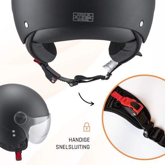 MY Jethelm , ECE22.06 gecertificeerd, comfortabel binnenwerk volledig verwijderbaar, motorhelm voor scooter, Vespa, geschikt voor heren en dames, model MY-835 (Grijs, XXL