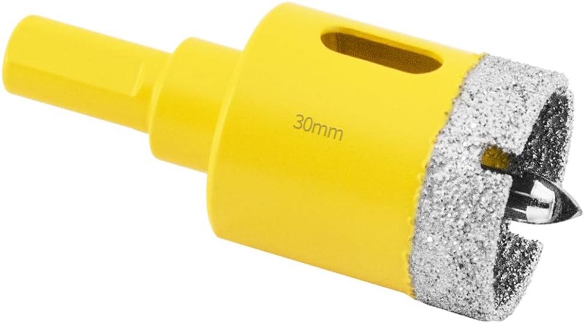 Diamant Boor 30mm met Pilootboor voor Tegel, Glas en Keramiek
