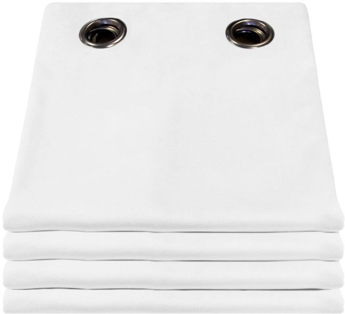 Moondream DecibelControl™4in1 Geluidsisolerend kamerschermgordijn | Thermisch | Verduisterend | Isolerend | Gepatenteerde Technologie | EU-fabricaat | Fluweel | Oogjes | Wit MC720 | 135x250 (BxH) cm