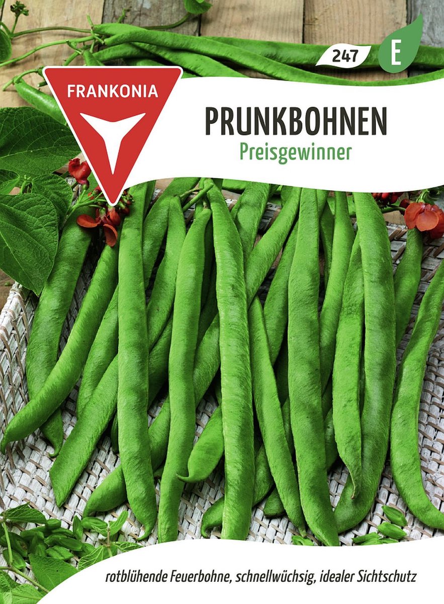 Pronkboon en snijboon, prijswinnend - bonenzaden, groentezaden, zaailingen
