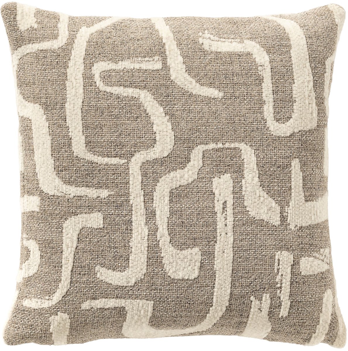 Hoii EMILIO | sierkussen 45x45 cm | Plaza Taupe | taupe | Hoii