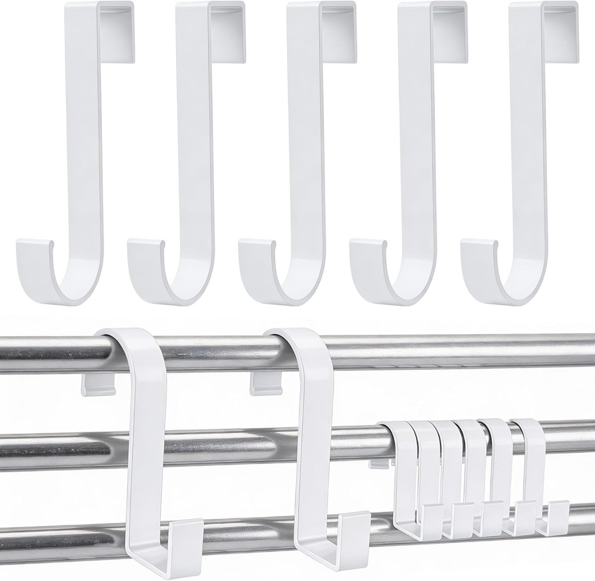 Radiator Haken - Verwarmingshangers - Badkamer Organiseren - S-vormig ontwerp - 8 Stuks - 