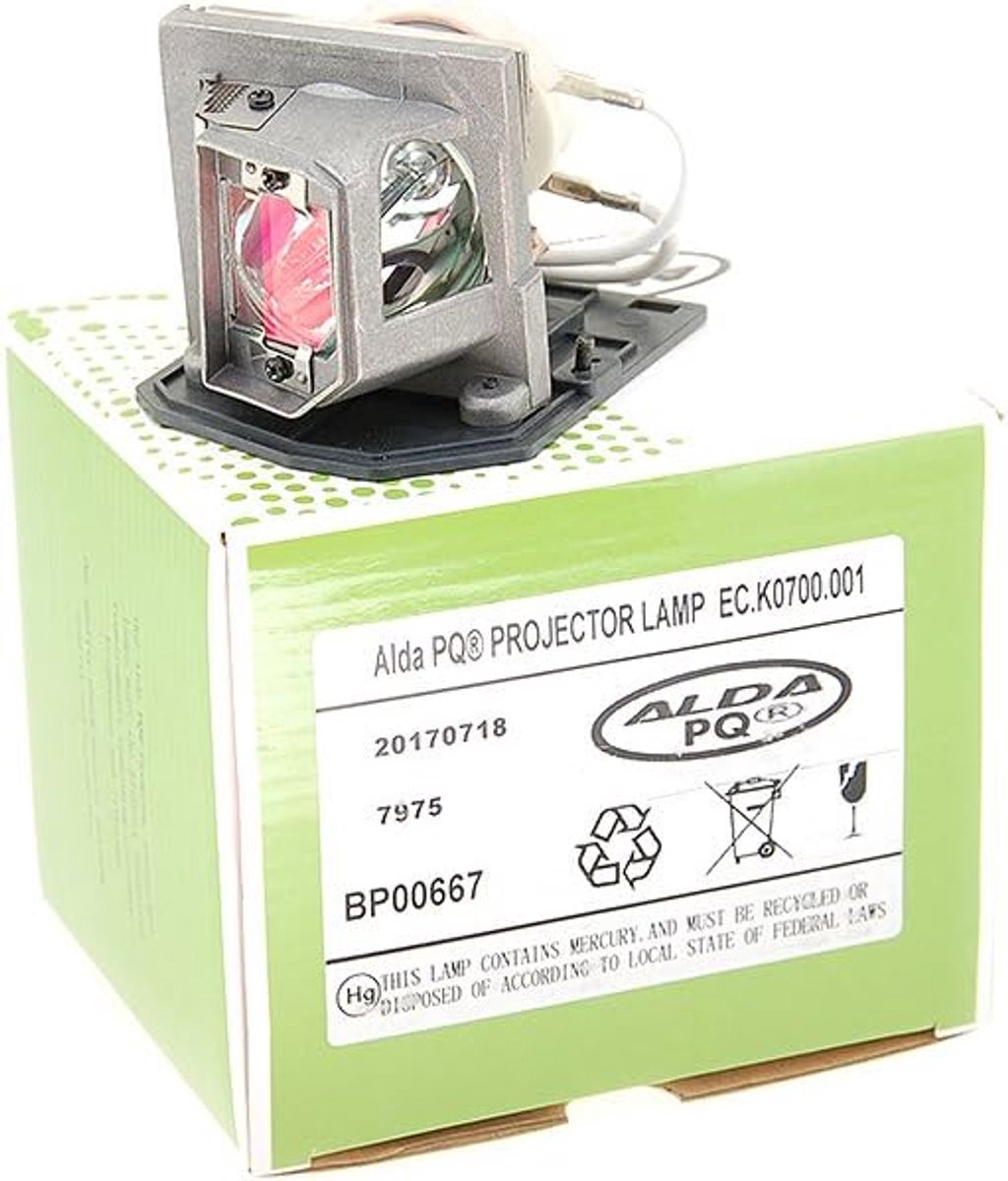 Beamerlamp Met Behuizing - Reserve Lamp - Projector Vervanging - Hoogwaardige Compatibele Lamp - 13.6 x 11.4 x 11.2 cm