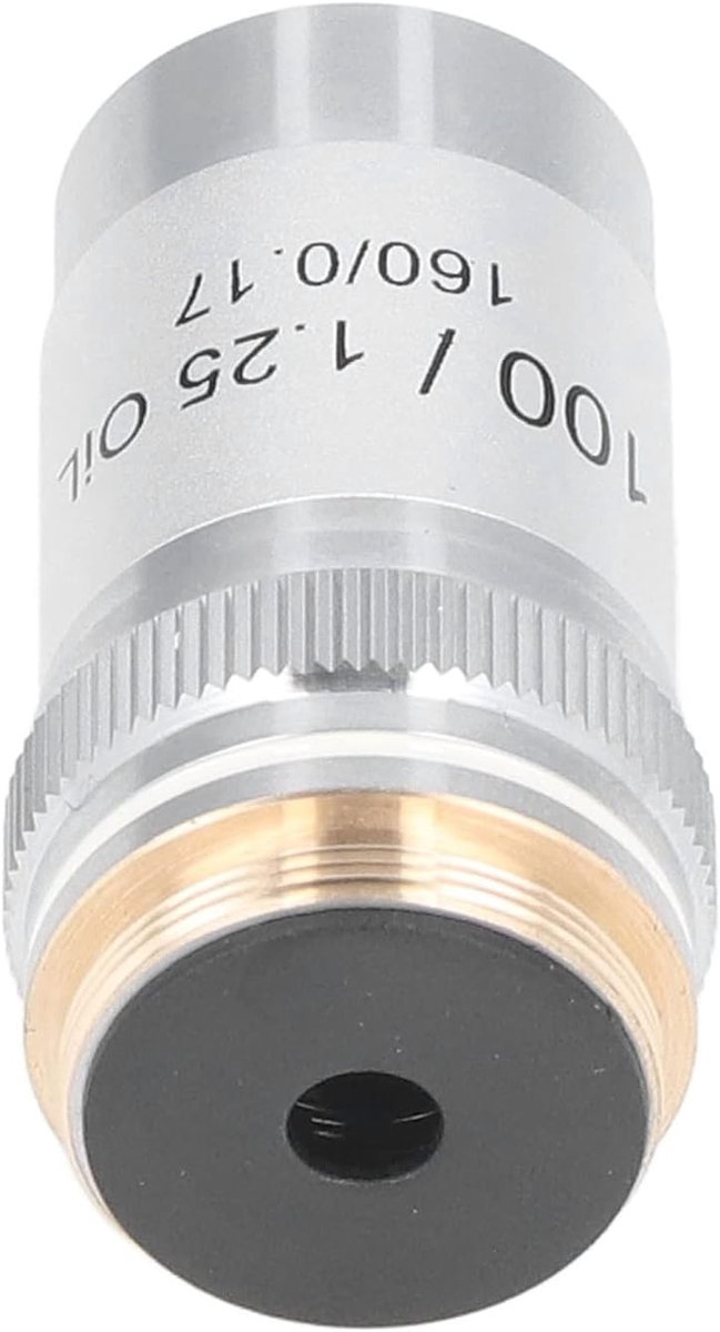 100X Achromatisch Objectief voor Microscopen, Hoge Vergroting 1,25 NA, Universele RMS Montage