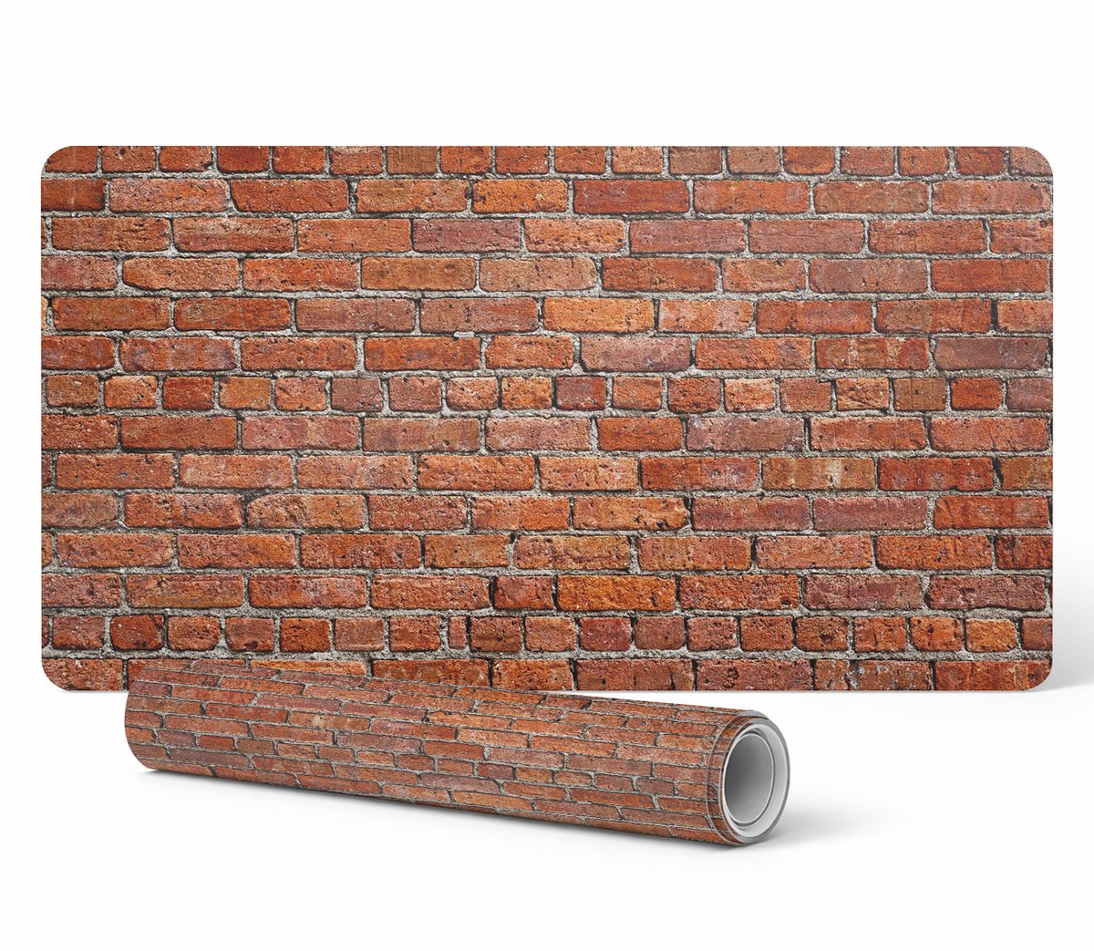 Gaming toetsenbord- en muisbeschermingsmat met bakstenen muurmotief 120x60 cm