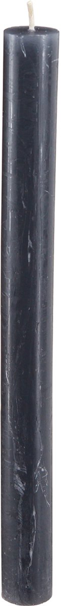 Viana Effen gekleurde taps toelopende kaarsen, antraciet, 22 x 240 mm, 12 st