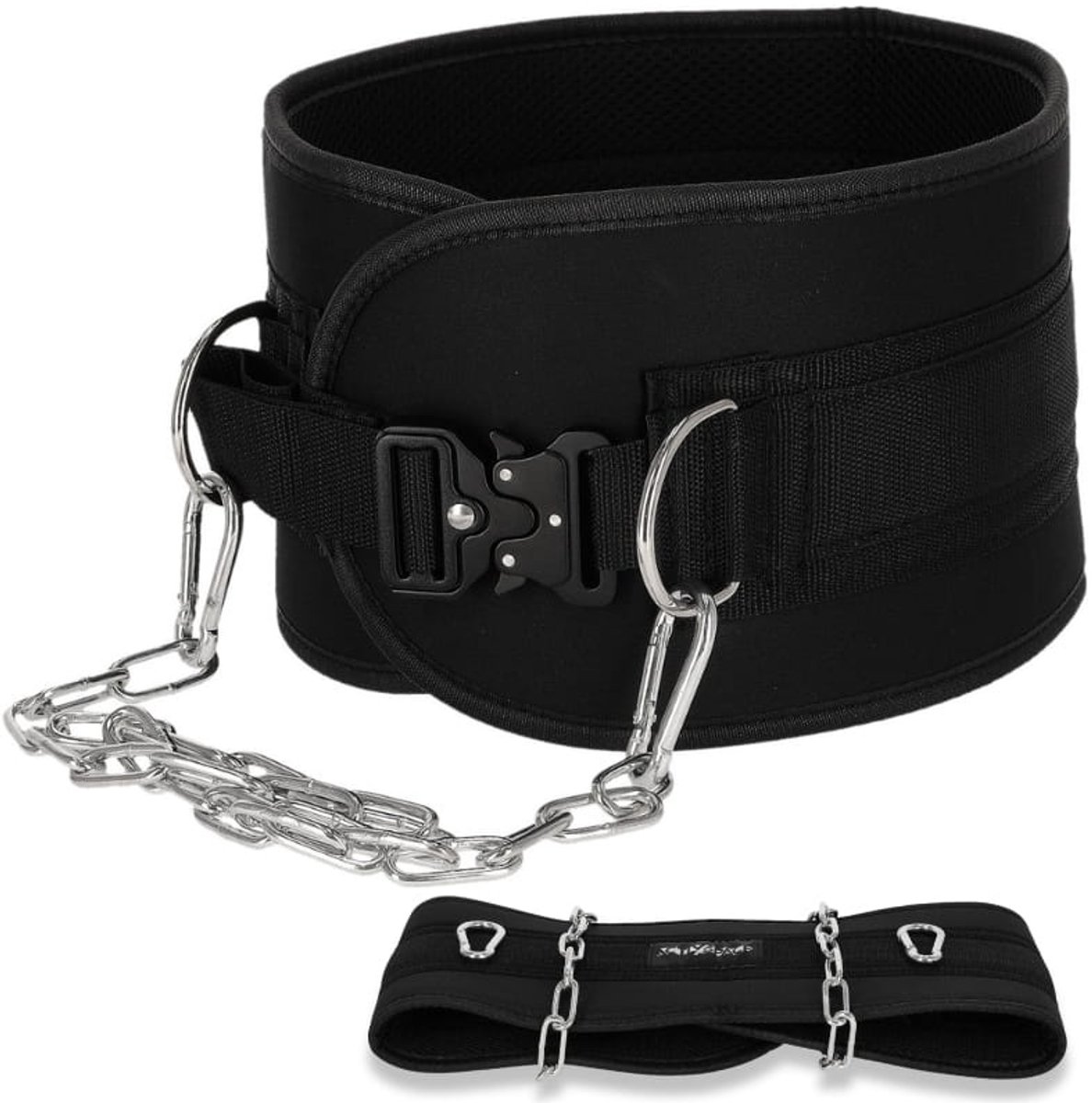 ACTIV SPACE - DIP Belt Premium - Sterk Gewichtsriem - Met Ketting - Neopreen Materiaal