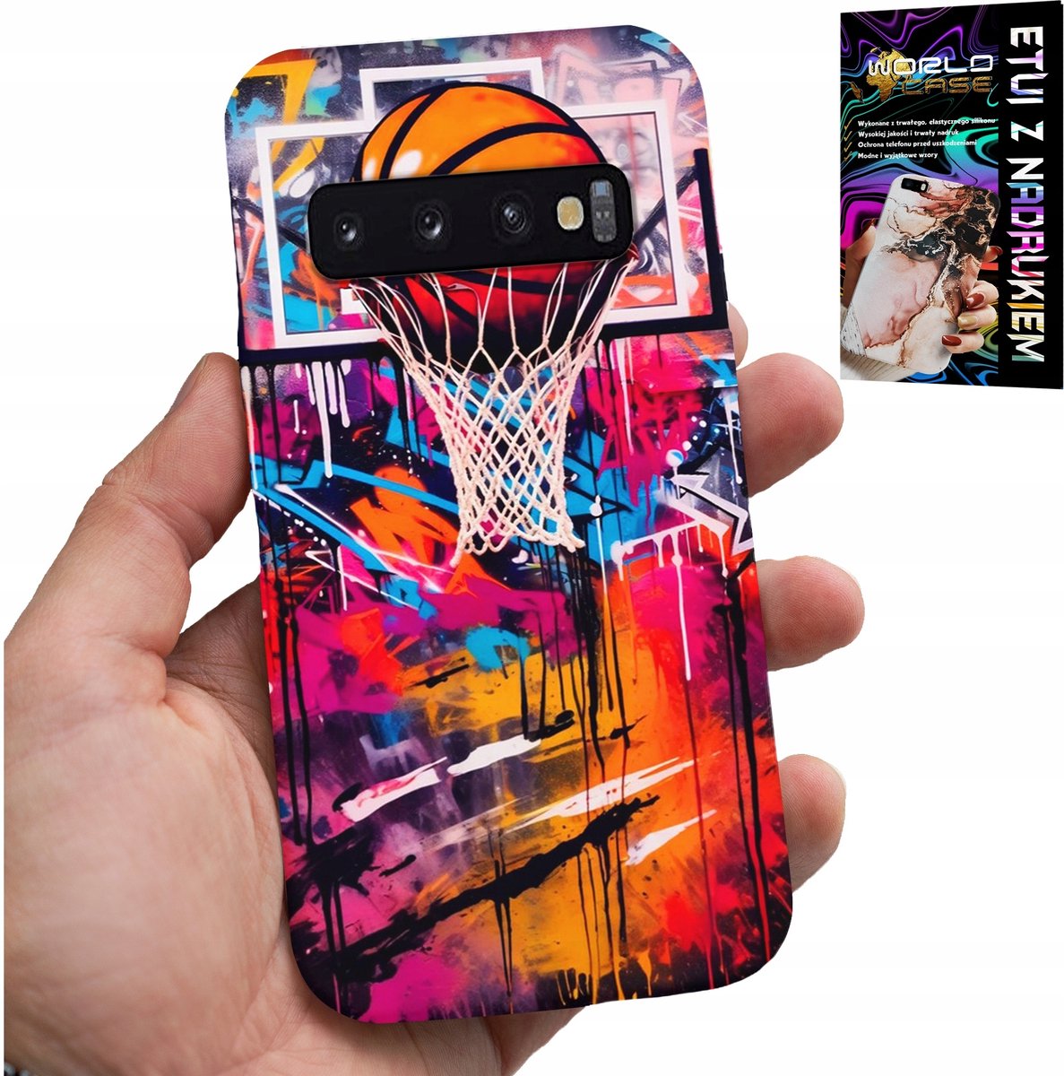 HOESJE VOOR SAMSUNG GALAXY S10 PLUS - BASKETBAL NBA STREET GRAFFITI BASKETBAL FAN