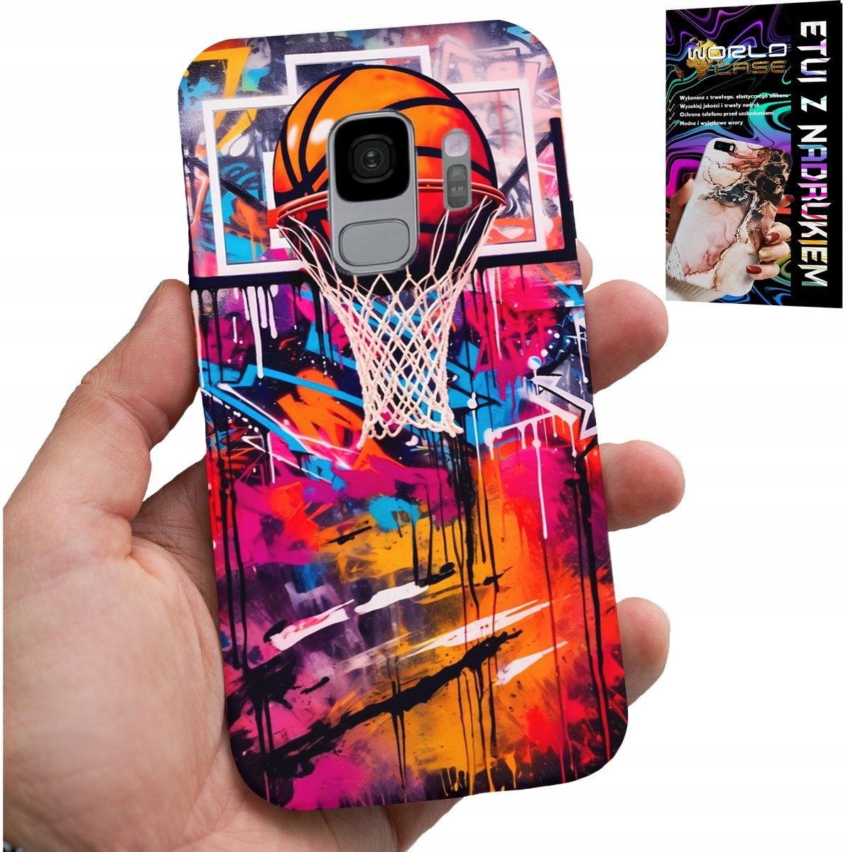 HOESJE VOOR SAMSUNG GALAXY S9 - BASKETBAL NBA STREET GRAFFITI BASKETBAL FAN