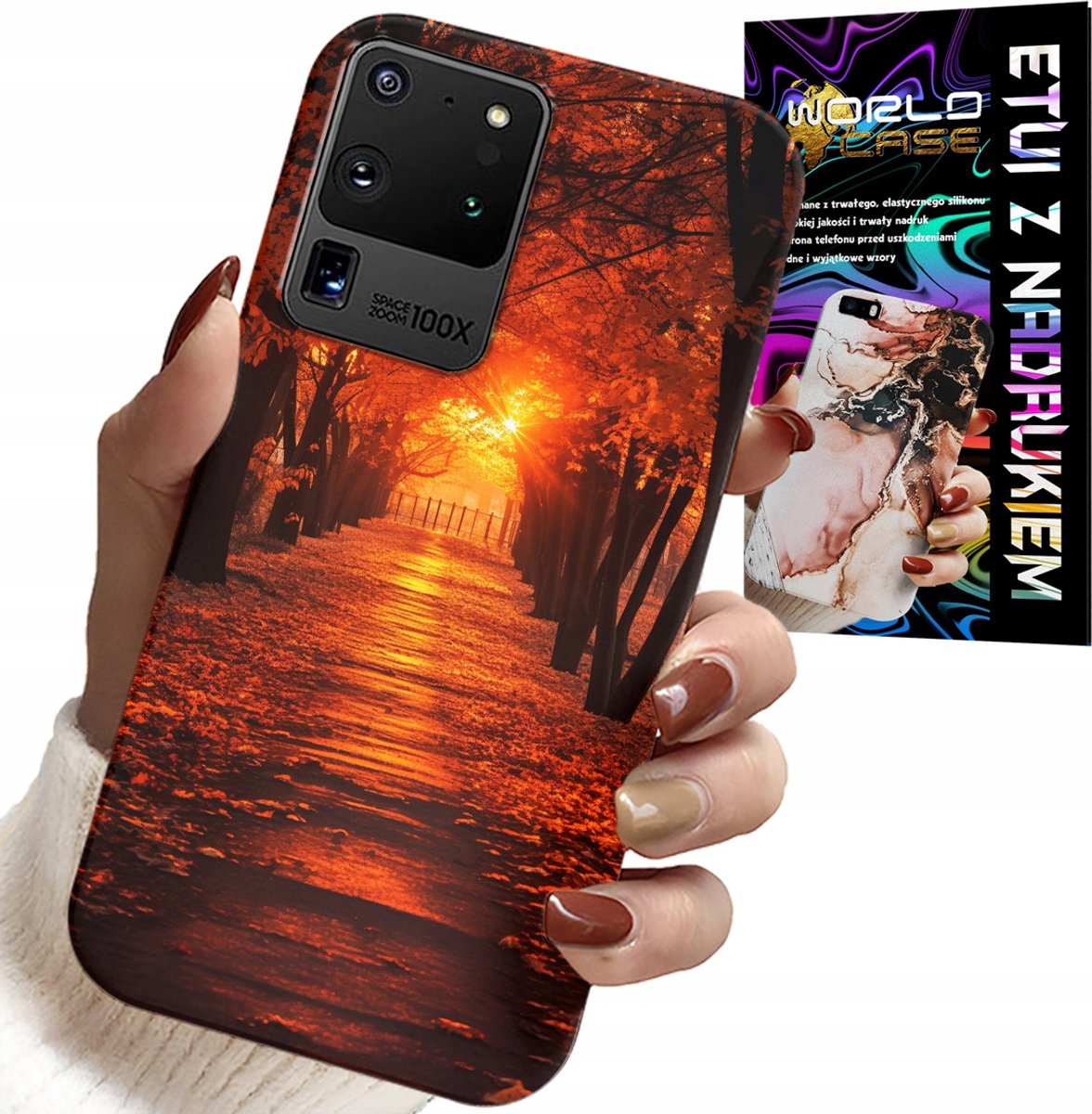 HOESJE VOOR SAMSUNG GALAXY S20 Ultra - PARK, HERFST, VALLENDE BLADEREN, ACHTERKANT