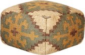 SARON - Poef - Lichtgroen - Jute