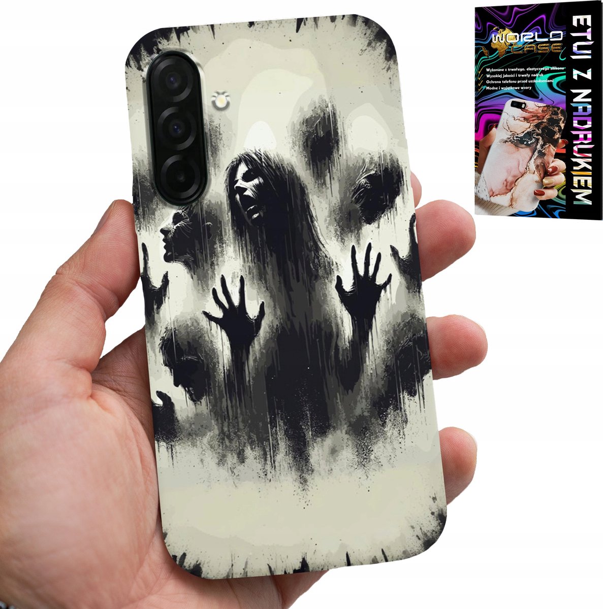 HOESJE VOOR SAMSUNG GALAXY A36 5G - THE WALKING DEAD ZOMBIE + GLAS