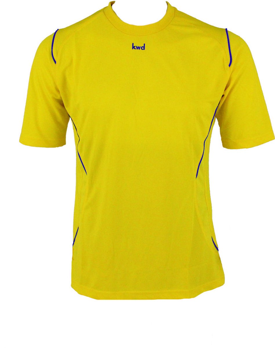 KWD Sportshirt Mundo km, mt L, geel/blauw