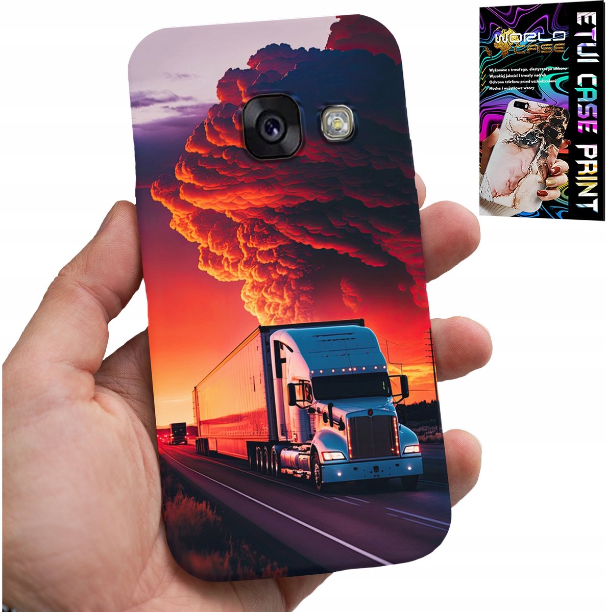 HOESJE VOOR SAMSUNG A5 2017 - TRUCK HOESJE + GEHARD GLAS
