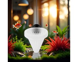Aquarium Voeder - Vis Voederautomaat - Rode Wormen Voeren - Kegelvorm Met Zuignap - 7cm Hoog - Wit