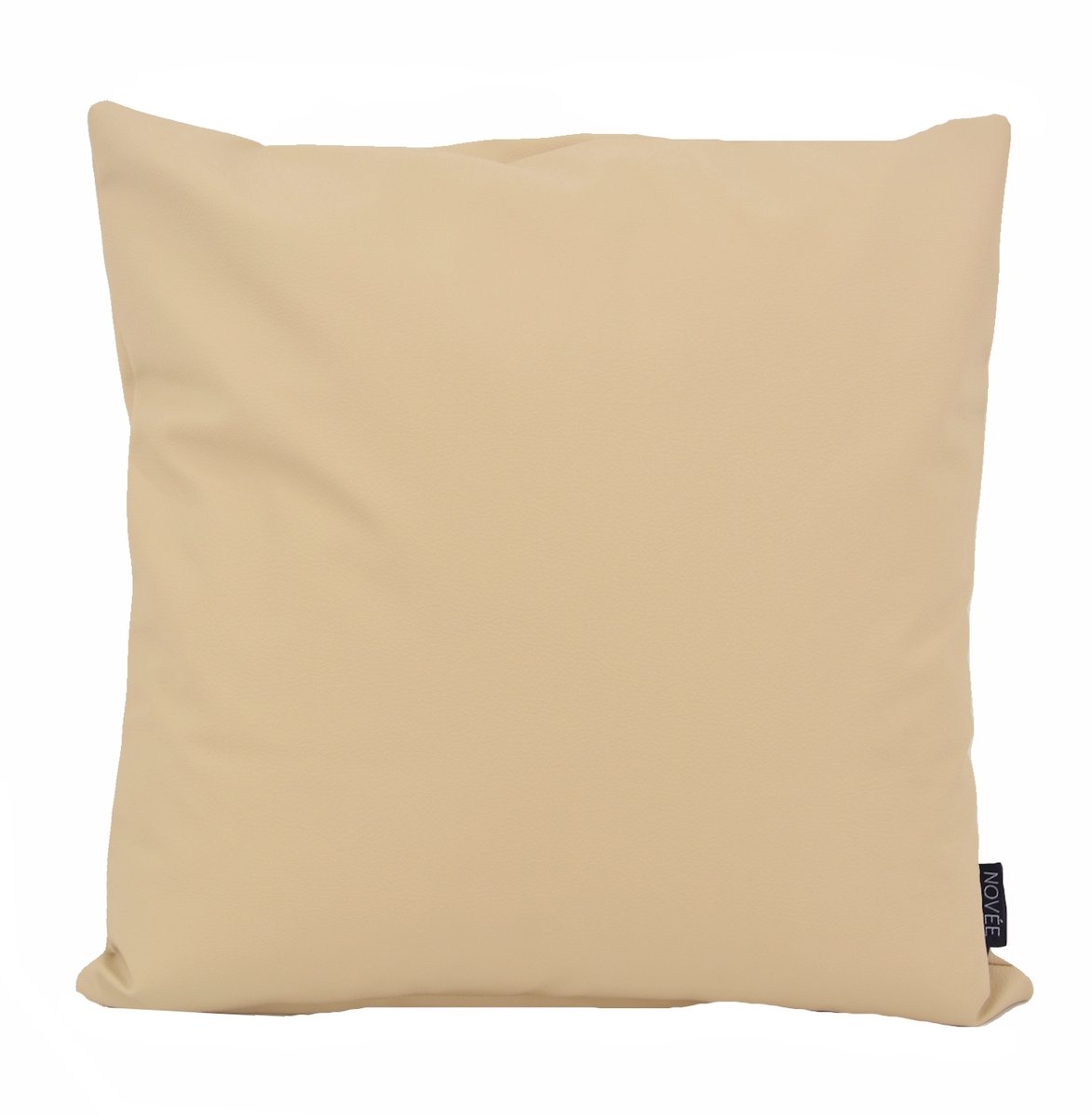 NOVÉE Sierkussen Cuir Beige | 45 x 45 cm | PVC / PU Leder