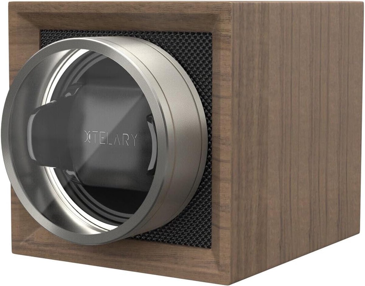 Horloge Winder - Automatische Opwinder - Horloges Opgewonden Houden - Stille Motoren - 17x12x12cm - Houtkleur