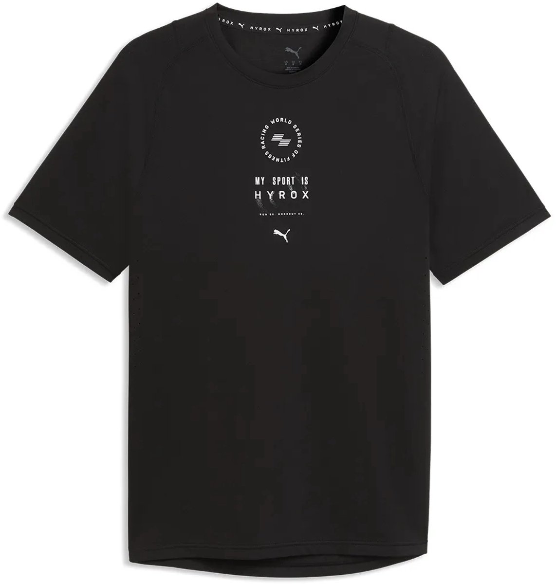 Puma X Hyrox Dryelite T-shirt Met Korte Mouwen Man Zwart
