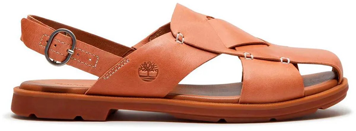 Timberland Calista Bay Backstrap Sandalen Vrouw Mid Brn F Grain