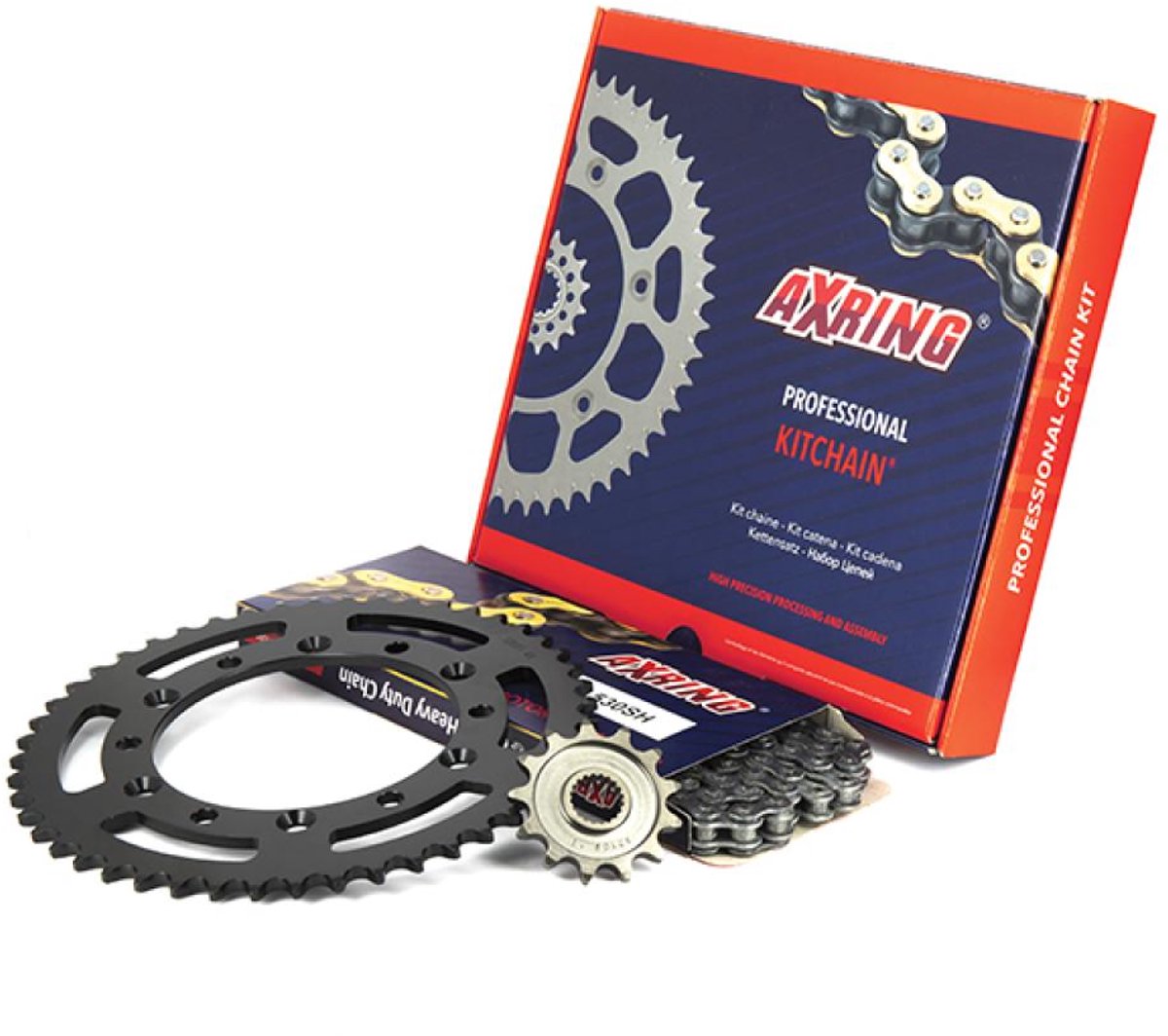 Kit chaîne Axring pour Moto Yamaha 800 FZ8 S SA FAZER 42P 2010 à 2015 Neuf