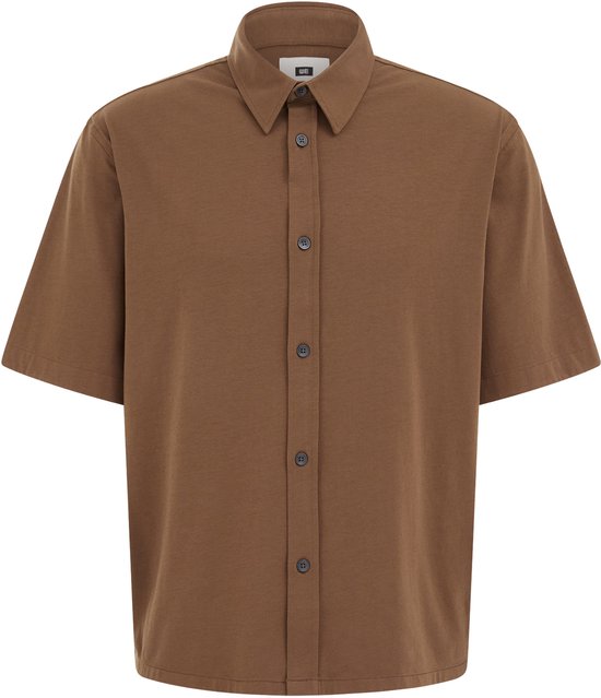 WE Fashion Heren regular fit jersey overhemd