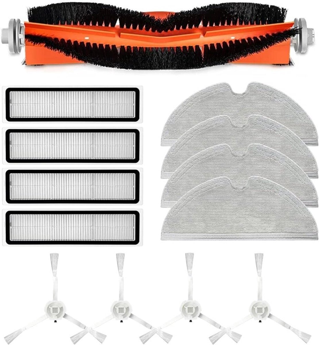 Afneembare rolborstelfilters geschikt voor de Xiaomi Dreame D9 stofzuiger