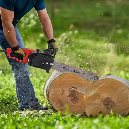 Krachtige 2000W Elektrische Kettingzaag 16 Inch (40 cm) - Ideaal voor Tuin en Zagen van Merkloos	 — afbeelding 5
