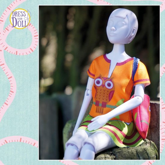 Kleed je pop - Poppenkleding set - Poppen aankleden - Creatieve hobby - 31 x 24 cm - Meerkleurig van Merkloos — afbeelding 5