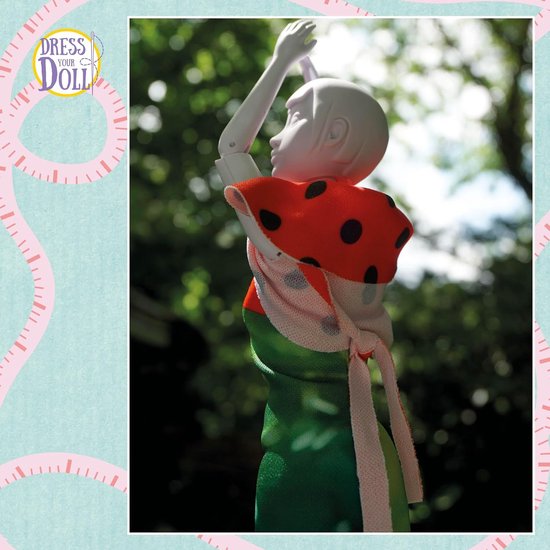 Kleed je pop - Knutselset kleding - Creatief knutselen - Dolly outfit maken - 31 x 24 cm - Meerkleurig — afbeelding 4
