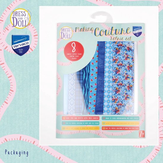 Kleding set - Poppen kleding - Poppen aankleden - Polyester materiaal - 31 x 24 x 1 cm - Meerkleurig van Merkloos — afbeelding 3