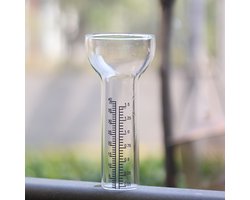 Regenmeter (zonder grondpen) — 17,5 cm — Glas — Specifiek voor tuinieren — Krasbestendig, duurzaam, gekalibreerde meetschaal