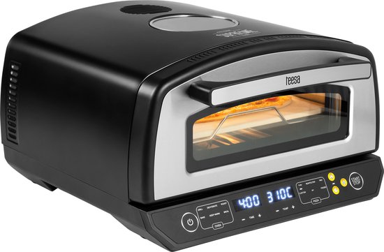Teesa SUPREME ELITE - Pizzaoven - LED Display - 2200W - 450°C - Keramische Steen — afbeelding 2