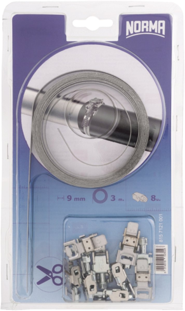 NORMA - Slangklem - 3000mm - Zilver - Verstelbaar