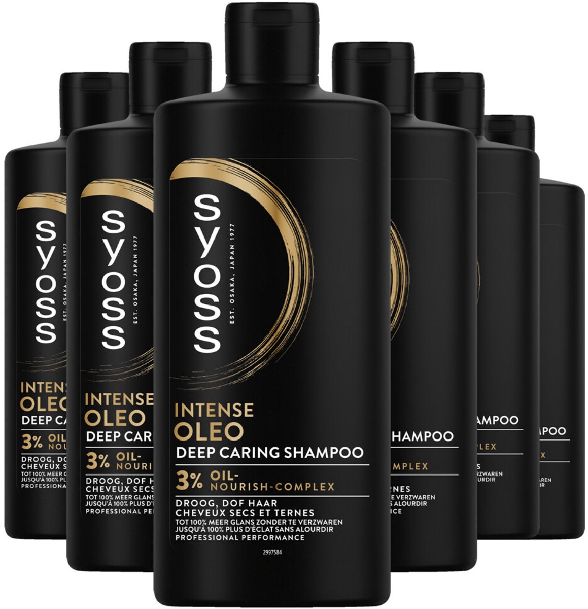 SYOSS Oleo Intense - Shampoo – Haarverzorging - Droog Haar – Glans – Voedend - Voordeelverpakking - 6 x 440 ml