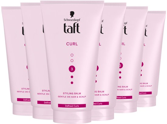 Taft Curl Balm - Overnight Wonder- Haarstyling - Haargel - Curl - Krullende Haartypes - Gedefinieerde krullen - Voordeelverpakking - 6 x 150 ml