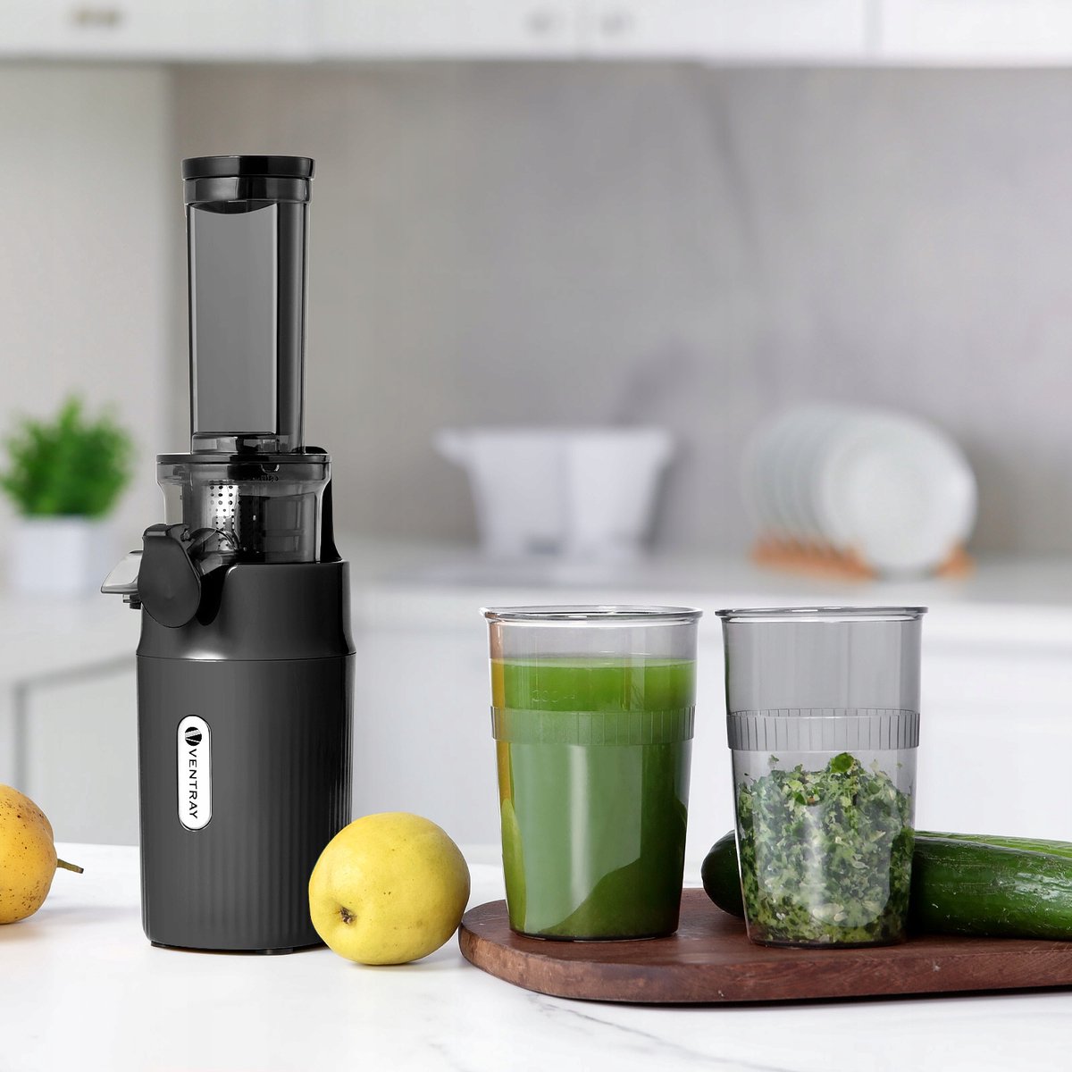 Ventray Essential Ginnie Juicer - compacte slowjuicer - zwart thumbnail 6