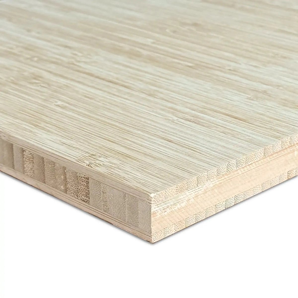 Masters of Bamboo® Bamboe Plaat 20 mm Naturel - 3-laags - 2440 x 605 mm - Verticaal geperst