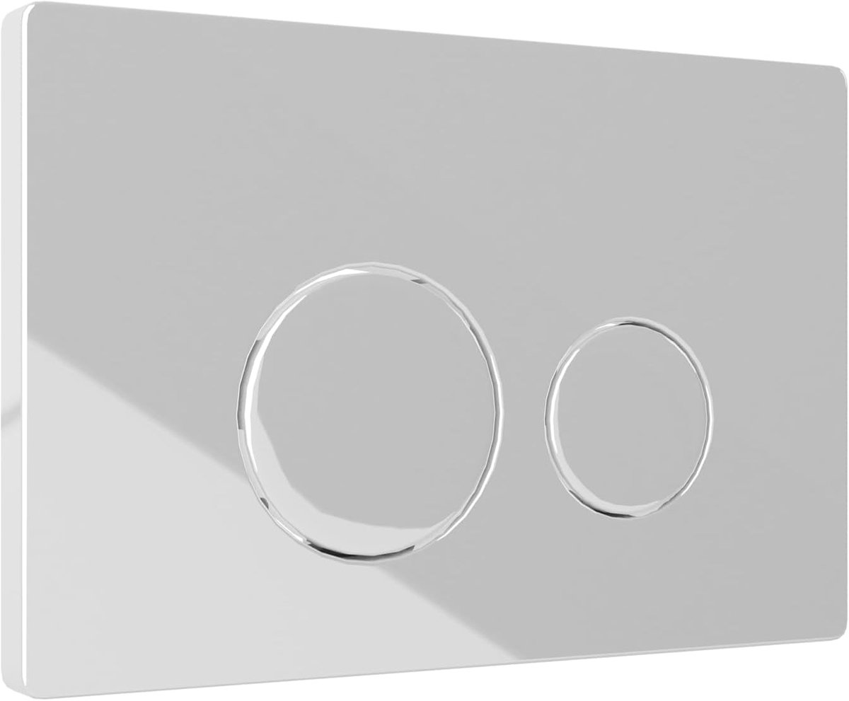 Bedieningsplaat Toilet - Spoelknop Drukplaat - Toilet Onderhoud - Specifiek Ontwerp - Wit