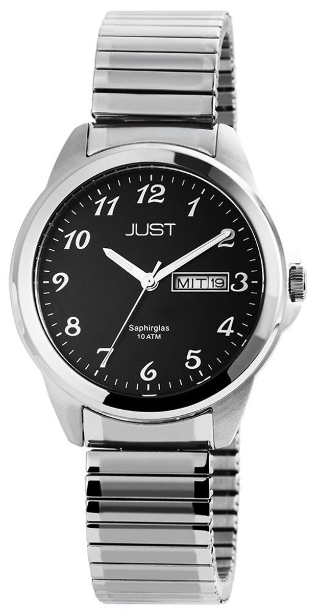 JUST Herenhorloge van roestvrij staal Raimon Just herenhorloge met roestvrijstalen band