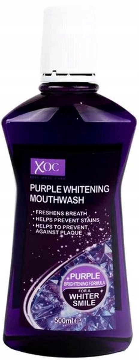 XPEL Purple Whitening Mondwater - Mondverzorging - 500 ml, Witte tanden