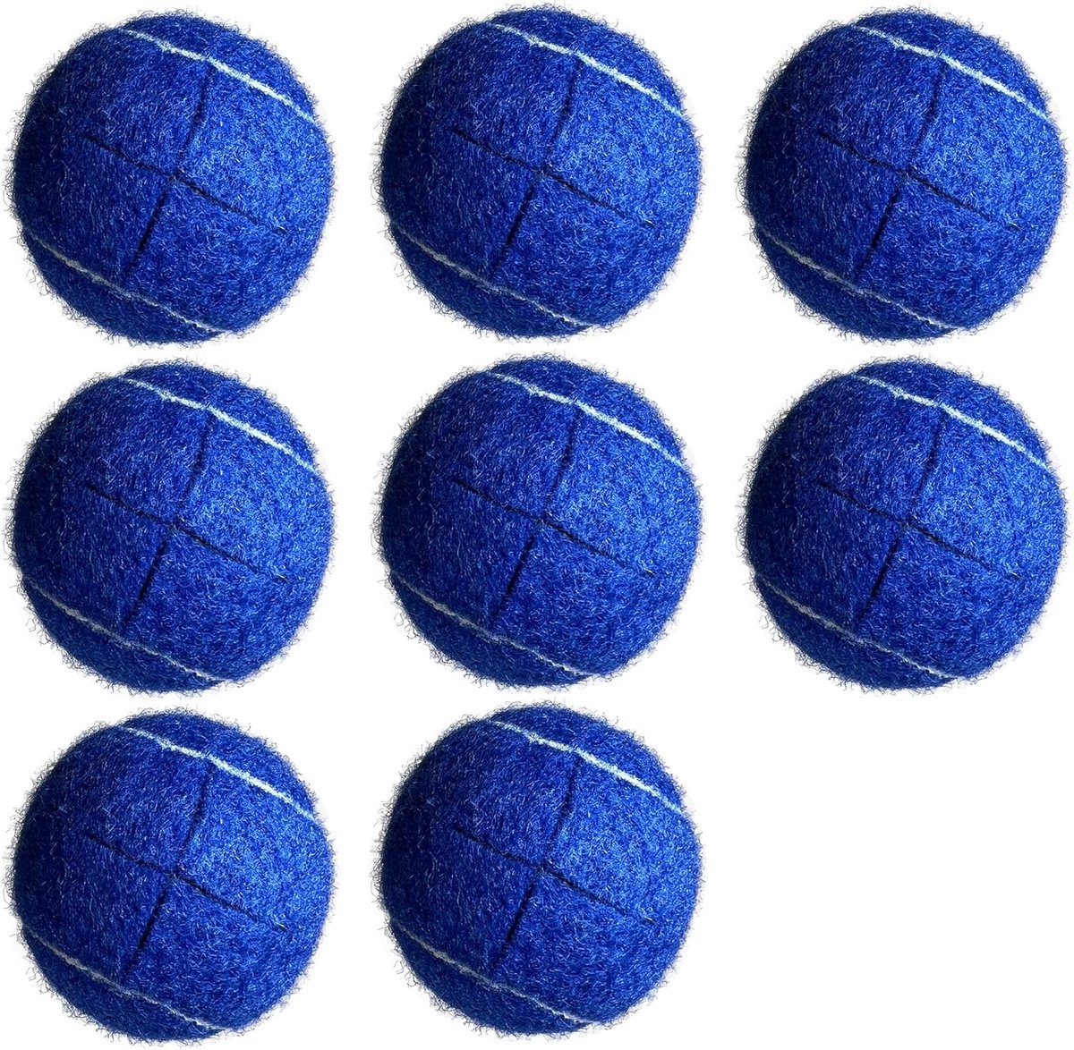 Voorgesneden Tennisballen - Meubelbeschermers - Stoelpoten Beschermen - Duurzaam Rubber Materiaal - 8 Stuks - Marineblauw
