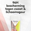 Rexona Maximum Protection deodorant stick met de tekst "96H bescherming tegen zweet & lichaamsgeur".